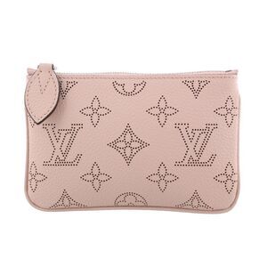 Louis Vuitton Pochette Mahina Leather Pink Magnolia Handbag